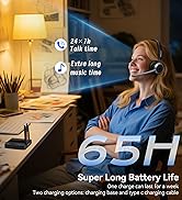 wireless headset with mic for work