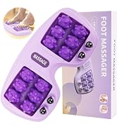 Meifuly Double Foot Massage Roller for Plantar Fasciitis, Portable Dual Foot Roller Tool for Home...