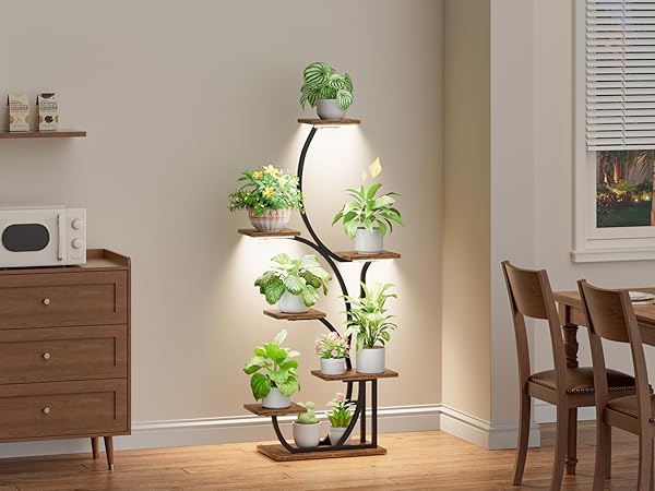 lighted plant stands