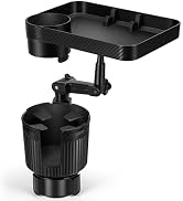 Kincown Car Cup Holder Tray, Car Food Tray for Eating with Phone Holder, Large Car Cup Holder Exp...