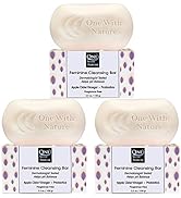 Feminine Cleansing Bar 3 Pack, Fragrance Free, Probiotics, Apple Cider Vinegar, Omega Fatty Acids...