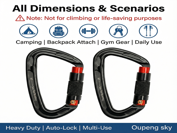 Lightweight keychain carabiners