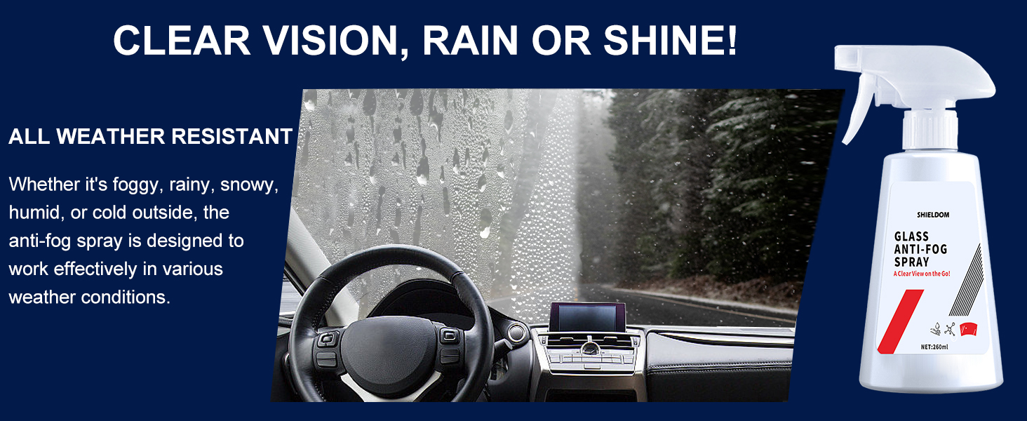 Anti Fog Spray & Rain Repellent Spray