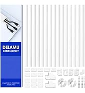 Delamu 254in Cord Hider, Cable Hider Cord Covers for Wires on Wall, Wire Hider Wire Covers for Co...