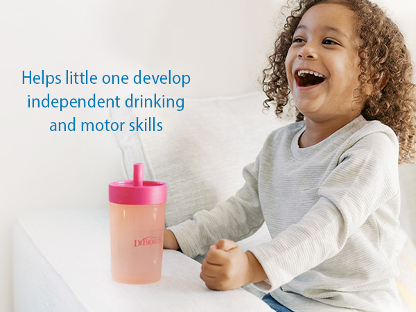 Helps little one develop independent drinking and motor skills