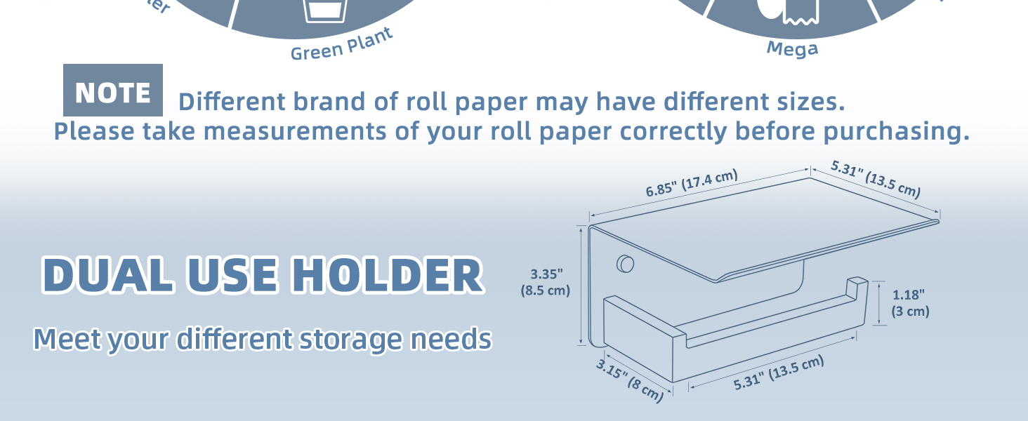 PAPER HOLDER WITH SHELF