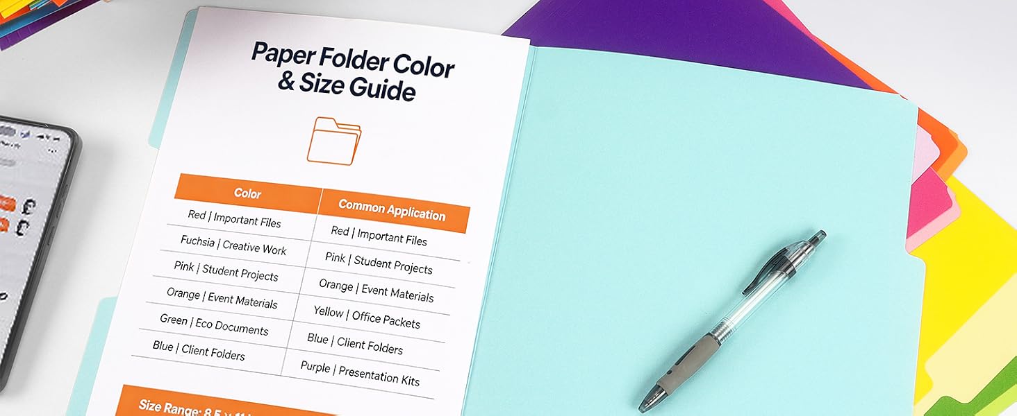 Colored File Folders