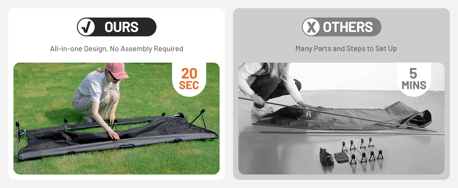 camping cot folding bed lightweight compact