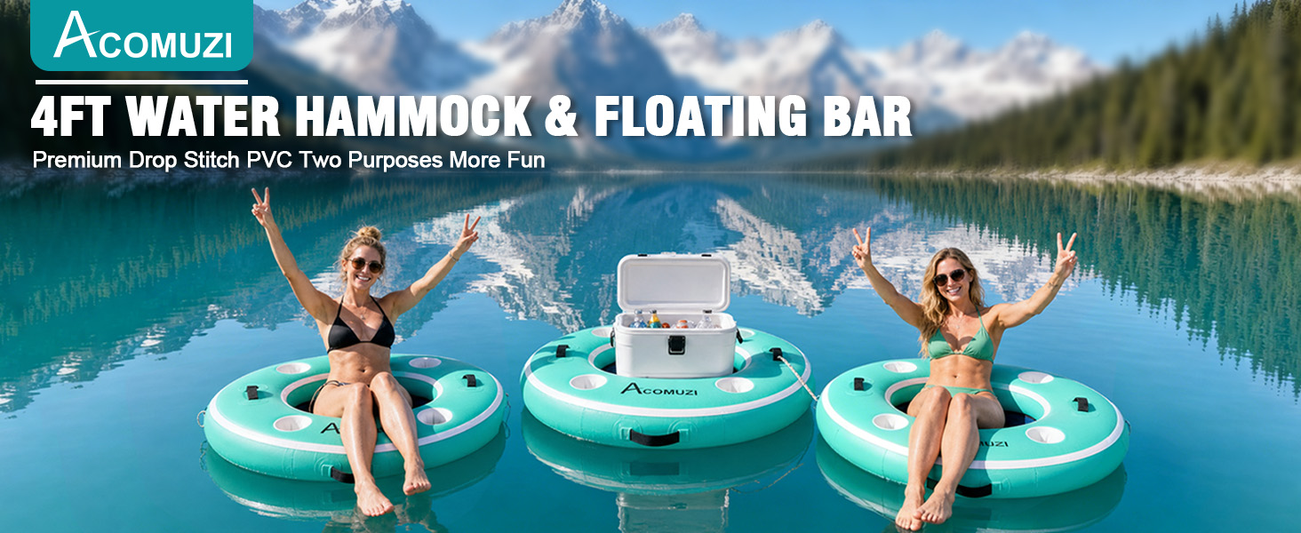 Inflatable Pool Bar Water Hammock
