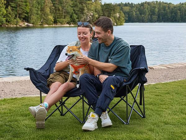 double camping chair