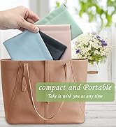 Ruetail 4Pcs Small Makeup Bag, Waterproof Portable Zipperless Self-closing Coin Purse, Keys Lipst...