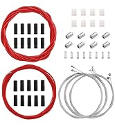 mankk Universal Bicycle Brake Cable and Shift Cable,Bicycle Shift Derailleur Cable & Brake Cable ...