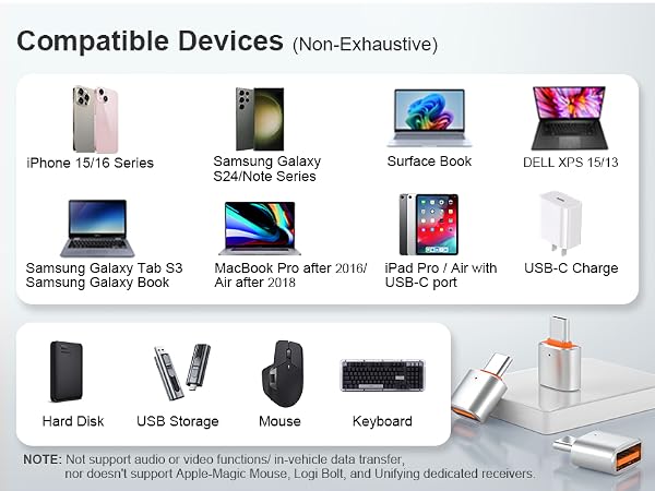 USB C to USB Adapter USB C Male to USB 3.0 Female OTG Adapter