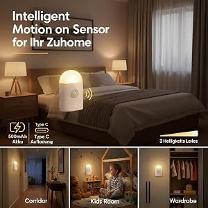 motion sensor night light rechargeable