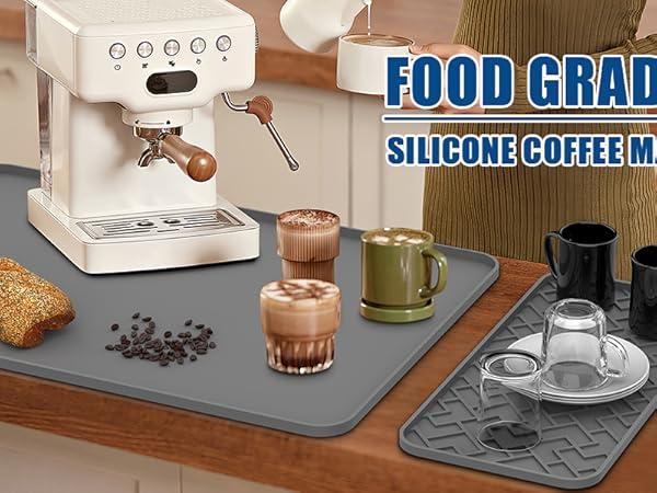 coffee maker mat for countertops,coffee bar mats for countertop,under coffee maker mat