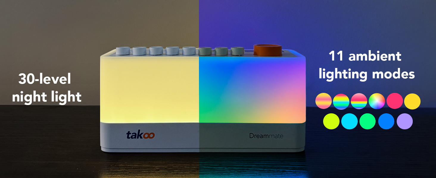 30-levelnight light & 11 ambient lighting modes