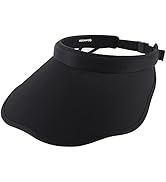 HEEHIPOO Women's Sun Visors Wavy Wide Brim Sun Hat Outdoor UV Protection Sports Hat