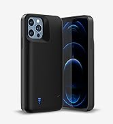 Battery Case for iPhone 12 Pro/ 12, QGOO 5000mAh Portable Rechargeable Battery Pack Extended Char...