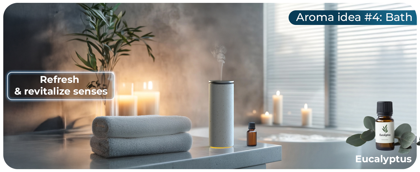 Cooper Bliss Waterless Fragrance Oil Diffuser – refresh and revitalize senses with eucalyptus aroma
