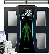 Ovutek Smart Scale for Body Weight, 8-Electrode Body Composition Scale | 57 Body Composition Metr...