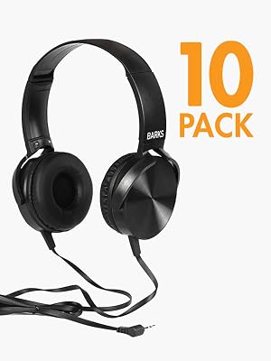 Headphones Bulk, Barks Tech School Headphones, 10 Pack