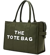 Fancy Forest The Tote Bag for Women with Zipper,Large/Medium/Small Size,Canvas/PU leather/EVA/Fuz...