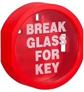Mikikit Emergency Door Key Lock Box for Hazardous Goods Wall Mounted Key Storage Organizer Secure...