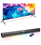 VEVOR Sound Bar for Smart TV, 2.0 Channel, 32-Inch Compact Soundbar TV Speakers for Projector, Bl...
