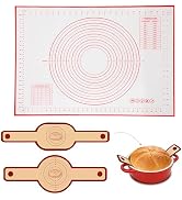 RITONIS Bread Sling Set, Silicone Bread Sling with Pastry Mat, 3PCS | Includes 2 bread slings and...