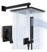 KES Shower Faucet, Shower Faucets Sets Complete 12 Inch Rain Shower Head with Handheld Spray, Pre...