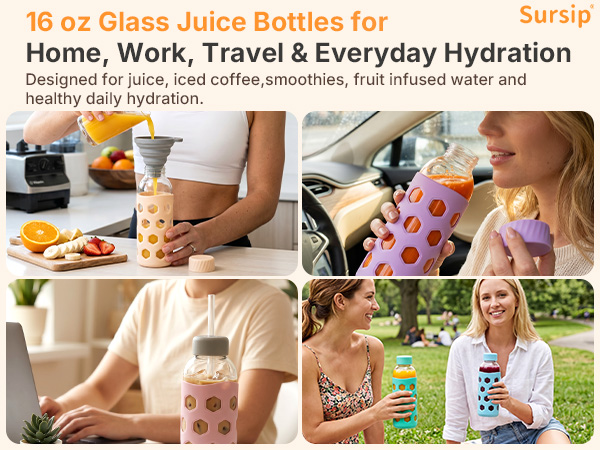 Glass Juice Bottles