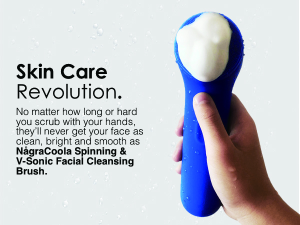 Na°graCoola spin and V-sonic face scrubber