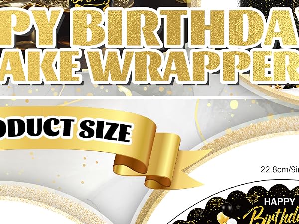 36Pcs Happy Birthday Cupcake Wrappers