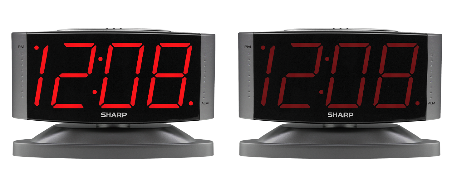 dimmer control high lo brigness easy to see wake up alarm