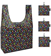HOLYLUCK Reusable Grocery Bags,Heavy Duty Foldable Shopping Tote Bag (Extra Large, 3 Large Dog Pa...