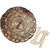 SHINEOFI Wheel Of The Year Wood Sign- Sabbats Pagan Witch Sign Tree of Life Calendar Vintage Hand...