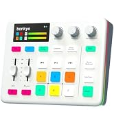 Bonkyo Gaming Audio Mixer & USB Interface with XLR Microphone, Bluetooth 5.0, RGB Effects, 48V Ph...