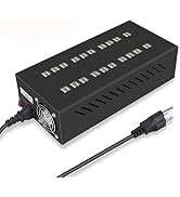 40 Ports USB Charging Station with Intelligent Protection,Multi Port USB Charger Wall Adapter wit...