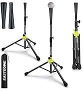 Eastgoing Heavy Duty Baseball and Softball Portable Travel Batting Tee with Baseball Ball Caddy.A...