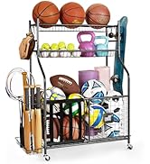 Mythinglogic Garage Sports Equipment Organizer, Baseball Storage Large Capacity, Sports Organizer...