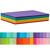 Index Cards 140-Count 5x8 Inch,178GSM Heavyweight Set of 7 Colors Paper Multicolor Study Cards (R...