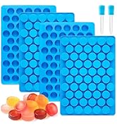 JOERSH Round Candy Molds Silicone Molds for Hard Candy, Gummy, Caramels, Chocolate, Ganache, Ice ...