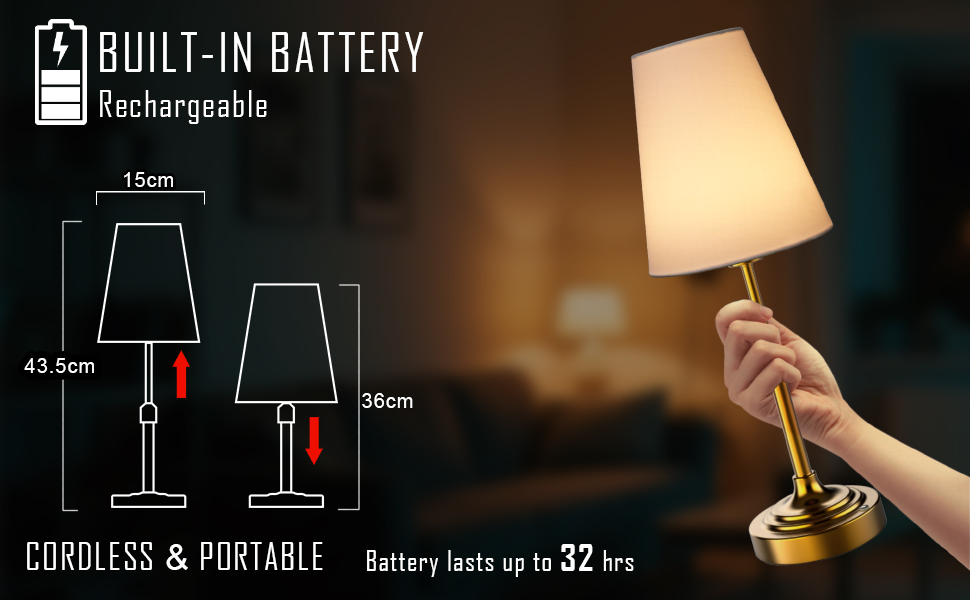 Height Adjustable Table lamp