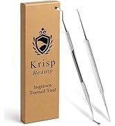 Ingrown Toenail Removal Kit - Under Nail Cleaner Tool Double Ended Nail Lifter & Nail File Cleani...