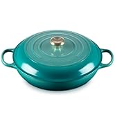 Le Creuset Enameled Cast Iron Signature Round Braiser, 5qt., Riviera