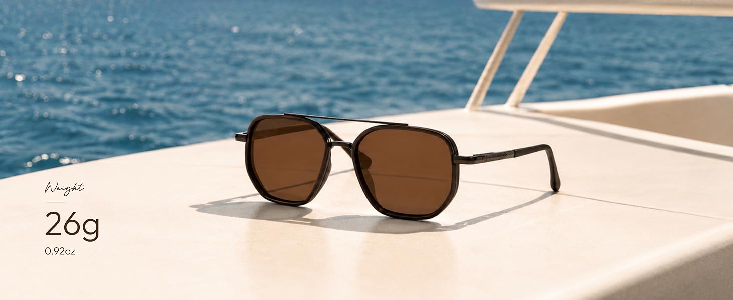 Tangle Free Polarized Aviator Sunglasses for Women