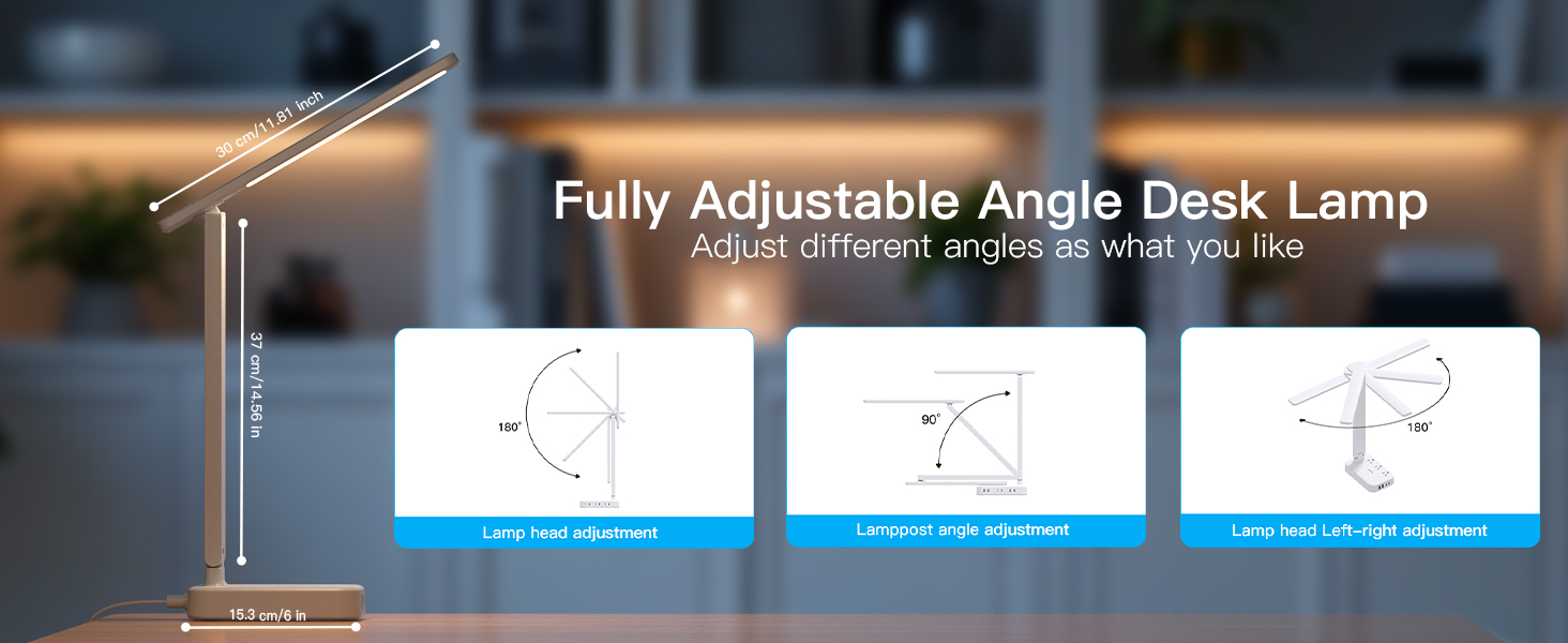 Fully Adjustable Angle Desk Lamp