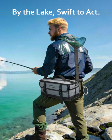 Large Fishing Tackle Bag for Soft Plastic Baits Storage