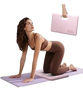 ILILI Yoga Knee Pad Foldable, TPE Soft Pad 24*17*0.5inch (Folding Size 17*12*1inch) for Knee Push...