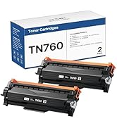 TN760 Toner Cartridges Replacement for Brother Toner TN-730/TN-760 Compatible HL-L2350DW MFC-L271...